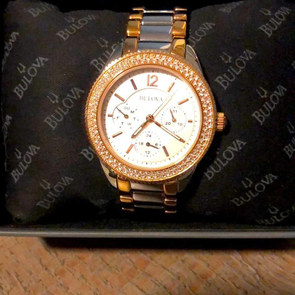 Bulova Watch - Rose Gold & Stainless Steel - Picture 2 of 6